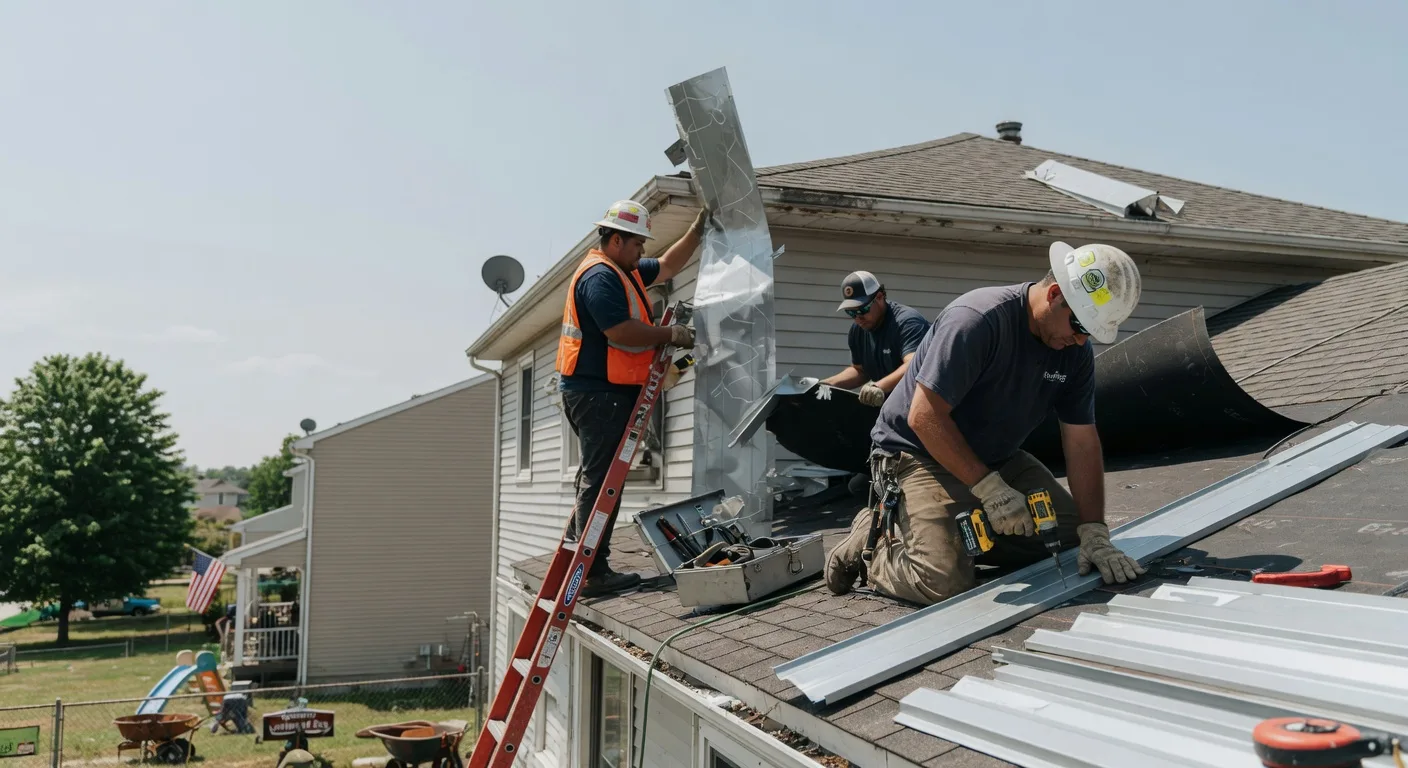 Storm Damage Metal Roof Repair in Waitsburg, WA